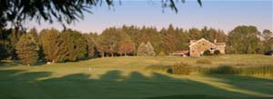 Spring Creek Golf Club - clubhouse and hole 1