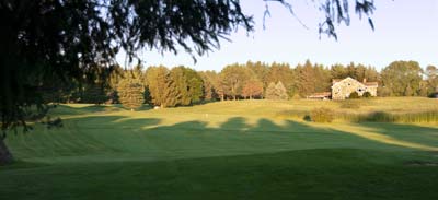 Hole 1 and clubhouse